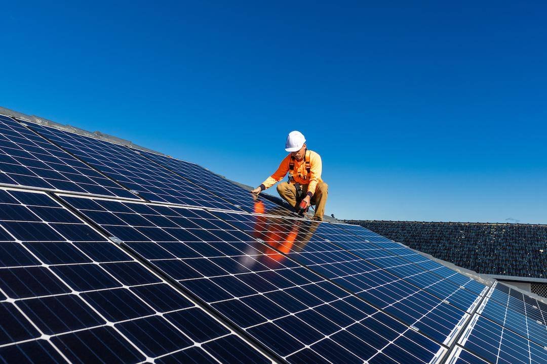 Solar panel installation